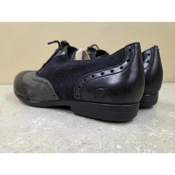 Born Durango Shoes Womens Size 9.5 Black Leather Oxford Brogue Comfort Lace Up - Picture 6 of 10